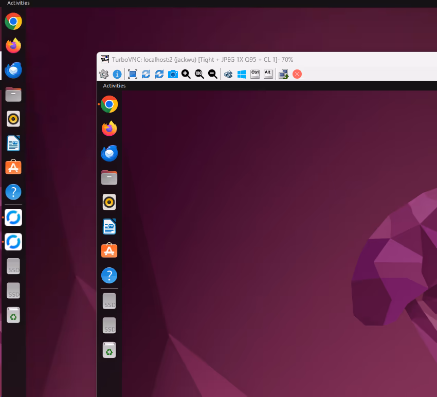 TurboVNC Connection UI Example